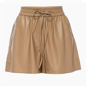Good American Better than Leather Drawstring Short Size 1